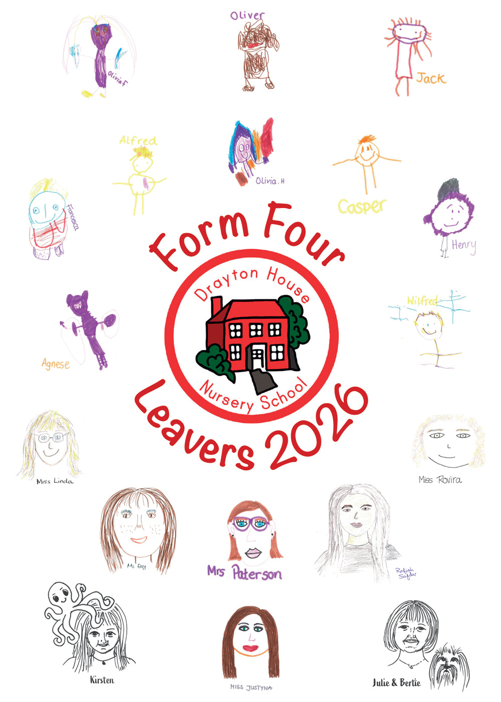 Drayton House Leavers Tea Towel -  Form Four