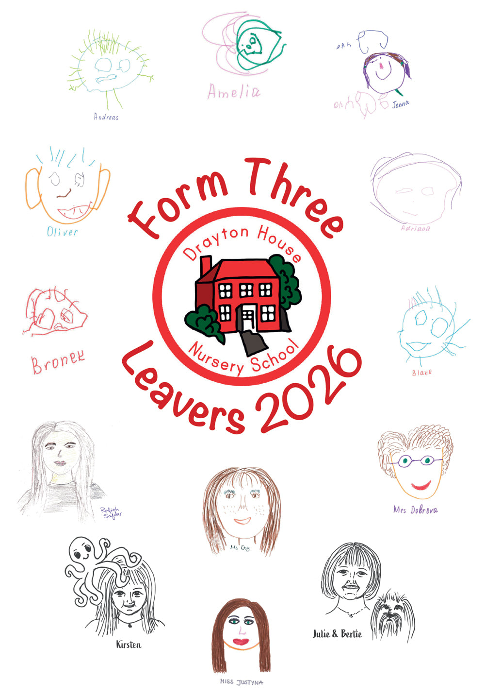 Drayton House Leavers Tea Towel - Form Three