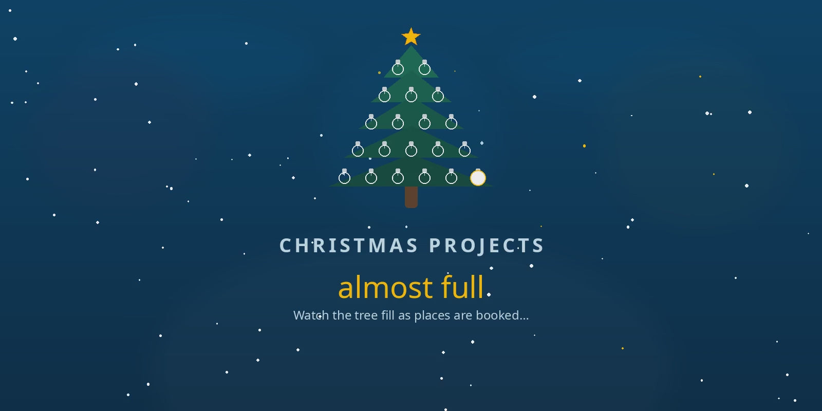 Christmas Tree Almost Booked 95