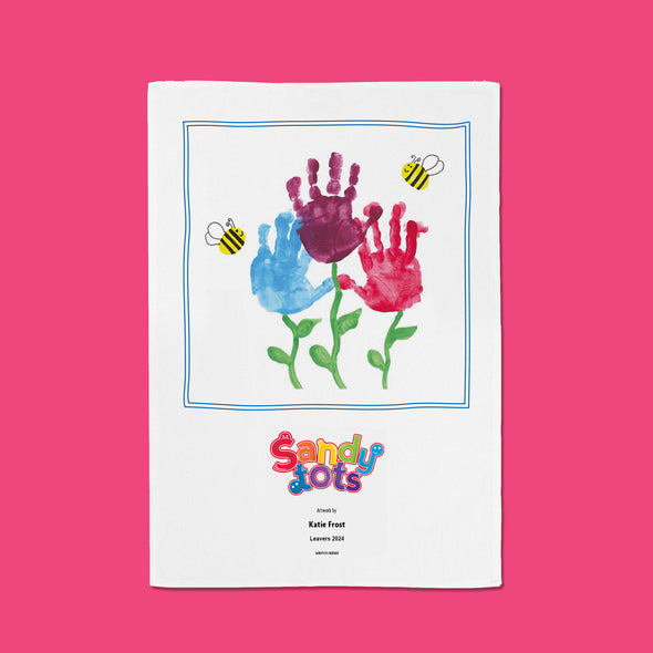 Sandy Tots Leavers Tea Towel